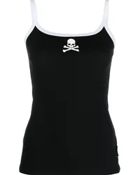 Philipp Plein Geripptes Tanktop Schwarz