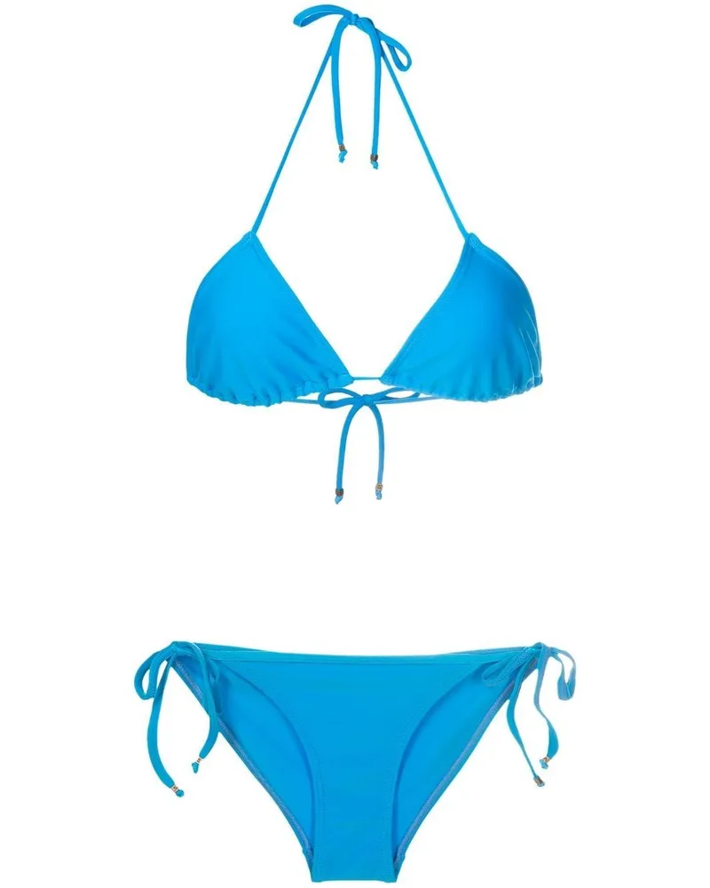 Amir Slama Triangel-Bikini - Blau Blau
