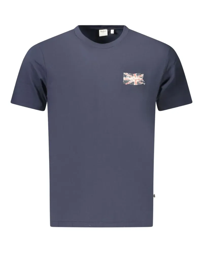 Pepe Jeans T-Shirt mit Logo-Print - Blau Blau
