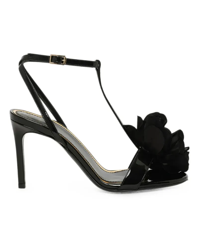 Lanvin floral-embellished sandals - Schwarz Schwarz