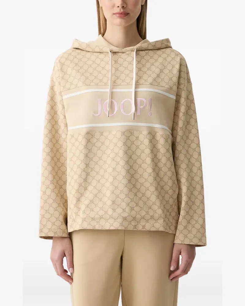 JOOP! Bestickte Beanie mit Monogramm-Print - Nude Nude