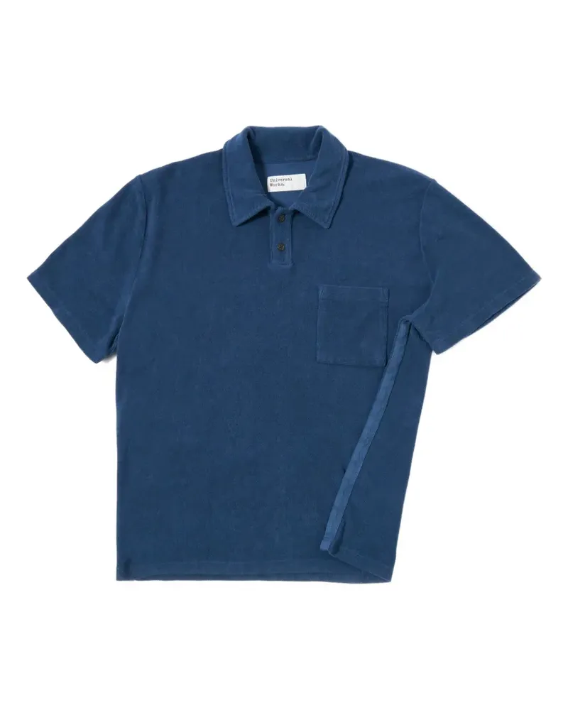 Universal Works chest-pocket polo shirt - Blau Blau