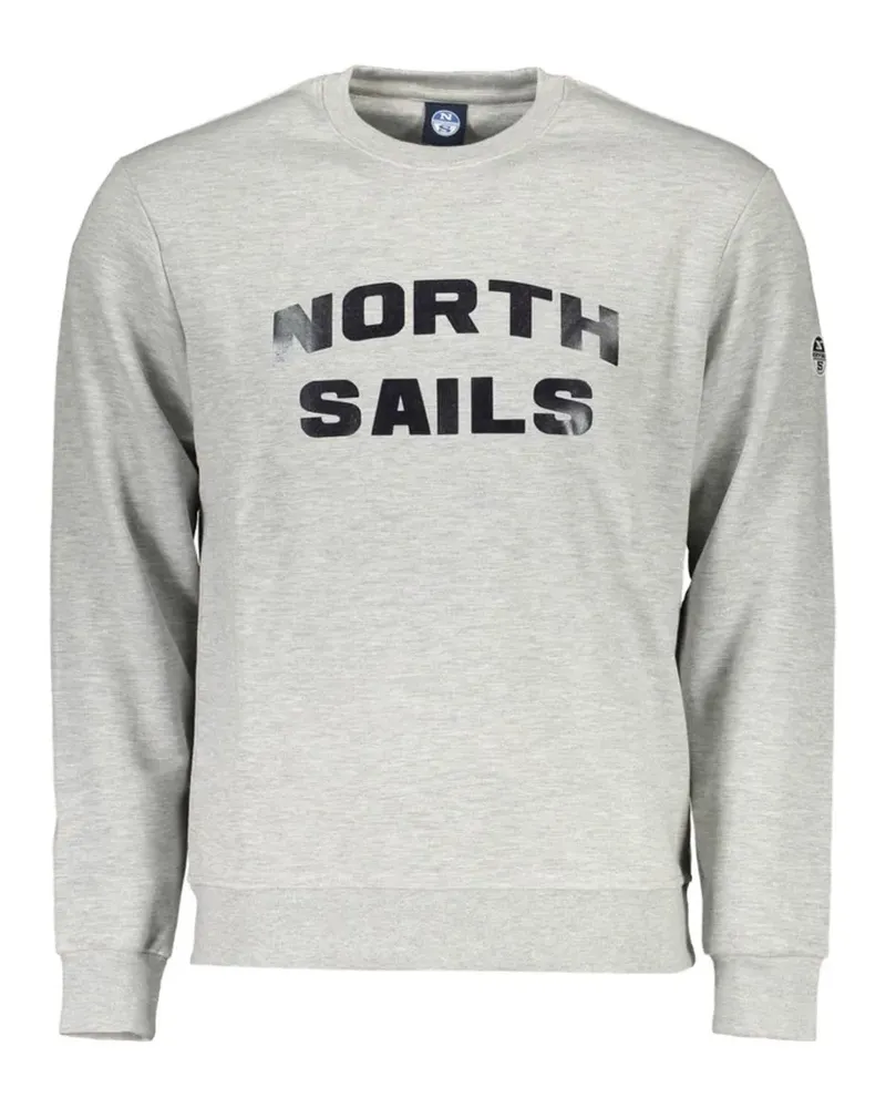 North Sails logo-print crew-neck sweater - Grau Grau