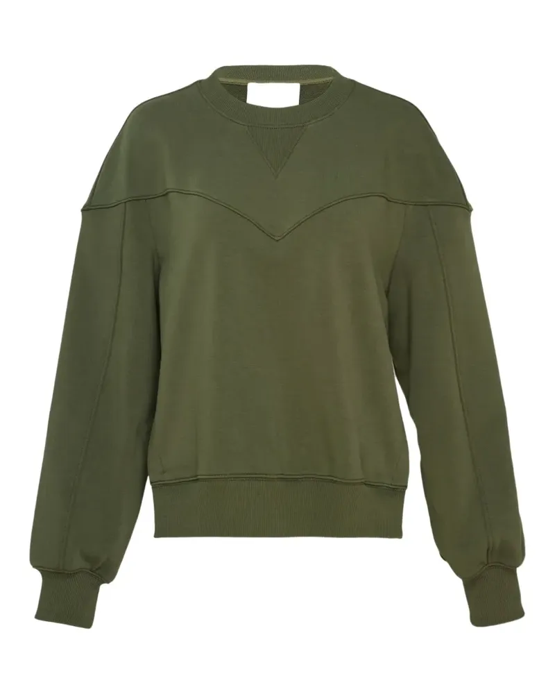 3.1 phillip lim striped-panel sweatshirt - Grün Grün