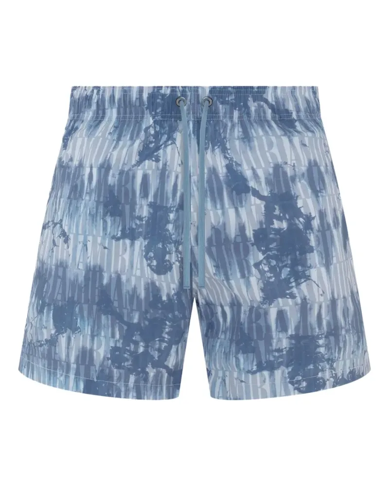 Amiri Badeshorts mit Batikmuster - Blau Blau