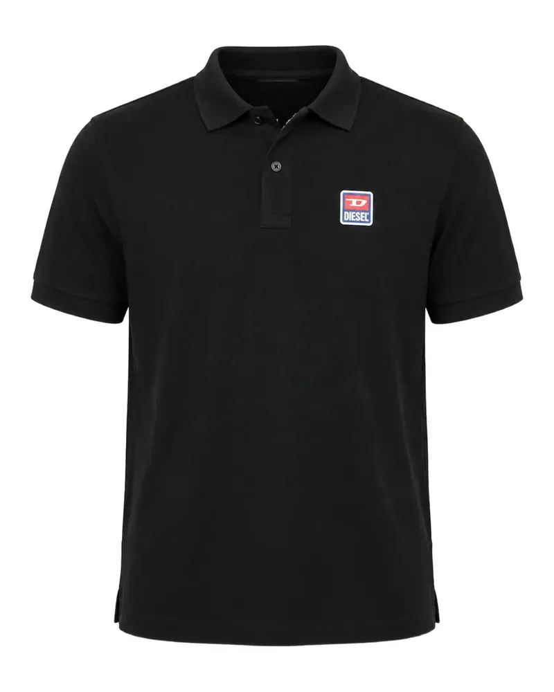 Diesel Smith Poloshirt mit Logo - Schwarz Schwarz