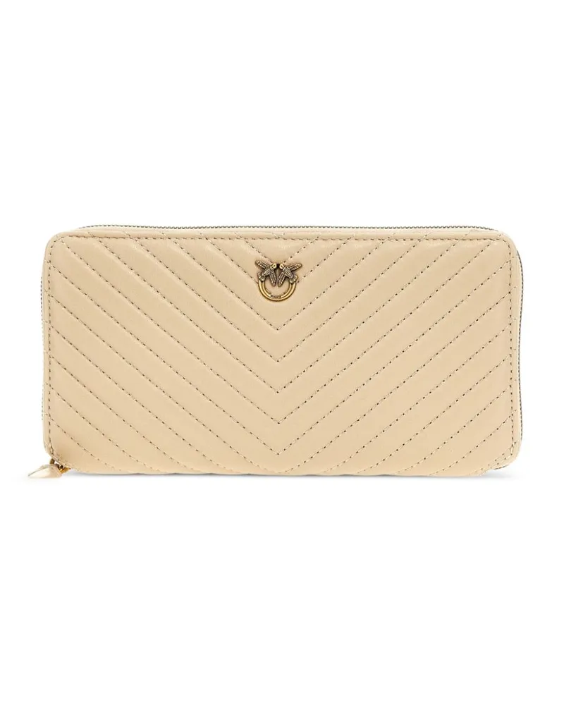 Pinko Gestepptes Portemonnaie - Nude Nude