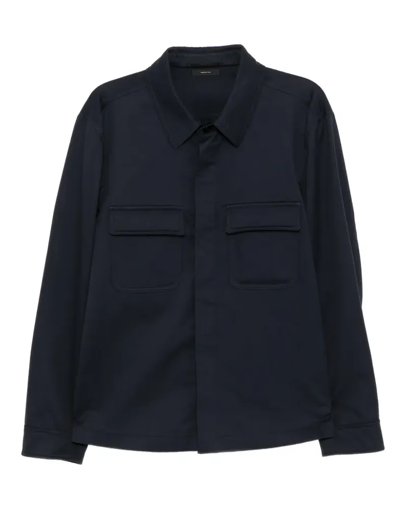 Tom Ford Twill-Hemdjacke - Blau Blau