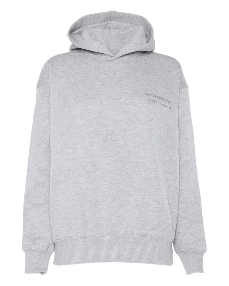 Philosophy Di Lorenzo Serafini Hoodie mit Logo-Stickerei - Grau Grau