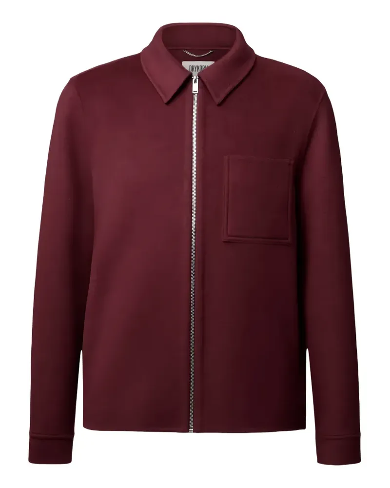 Drykorn Jerson Hemdjacke mit Reißverschluss - Rot Rot