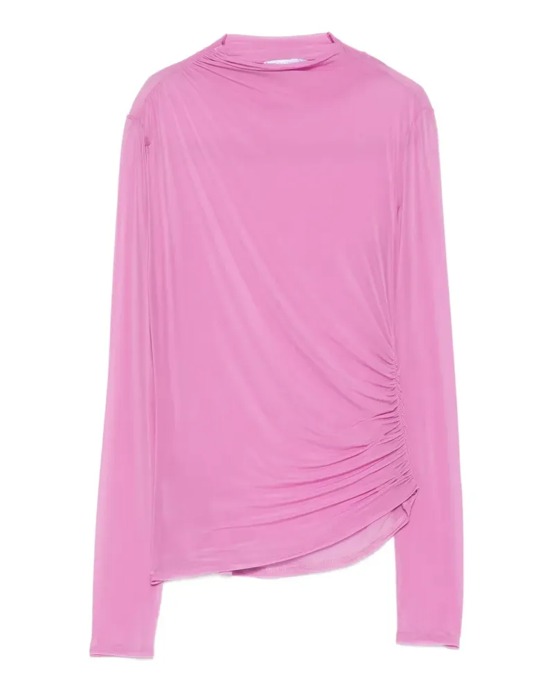 Patrizia Pepe Semi-transparentes Oberteil - Rosa Rosa