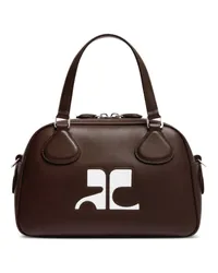 Courrèges Reedition Bowlingtasche Braun