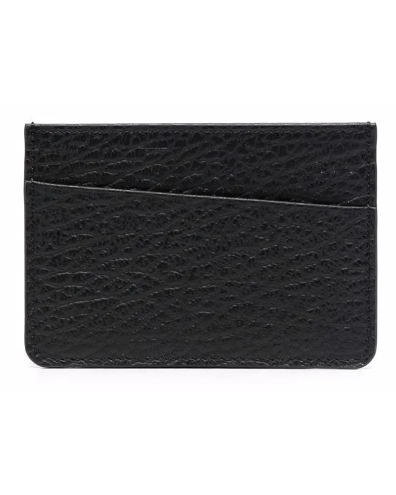 Maison Margiela Kartenetui mit Ziernähten - Schwarz Schwarz