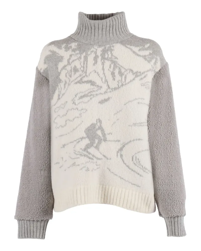 Ballantyne Skiszenen-Pullover mit Rollkragen - Grau Grau