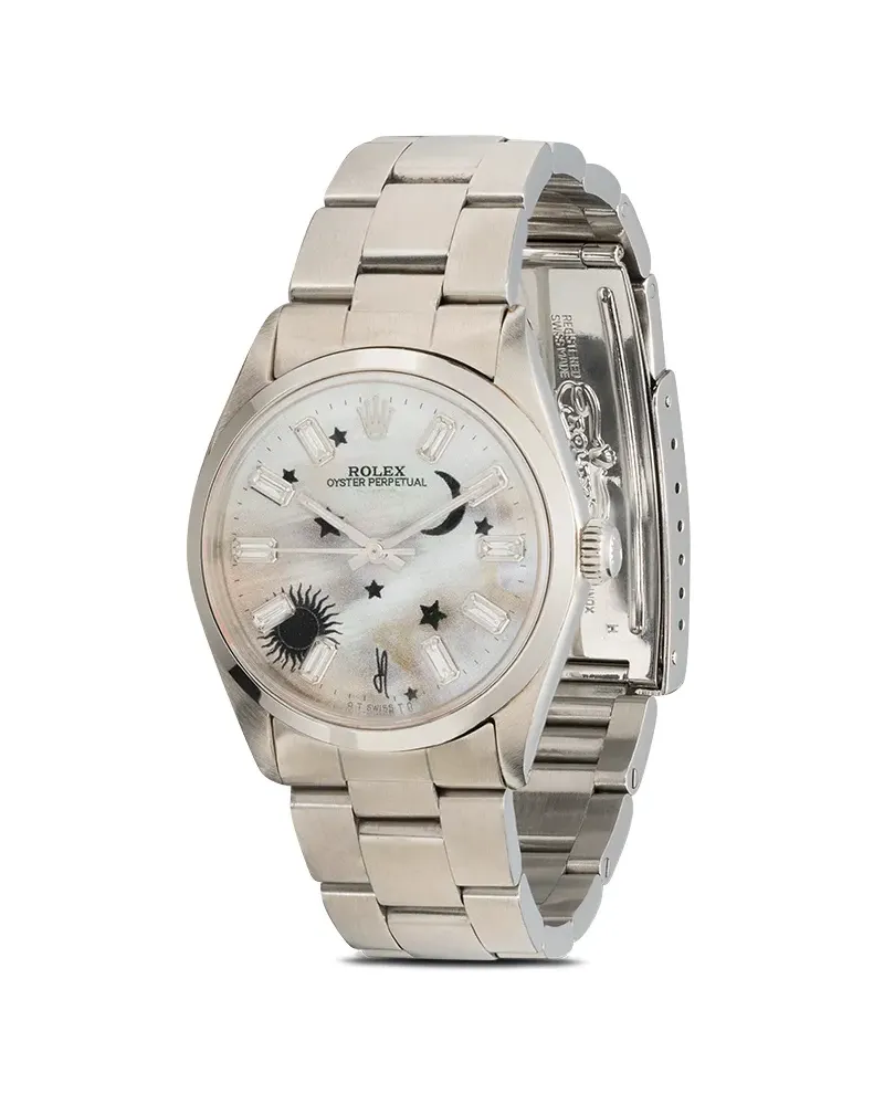 Jacquie Aiche Rolex Oyster Perpetual' Armbanduhr - Silber Silber