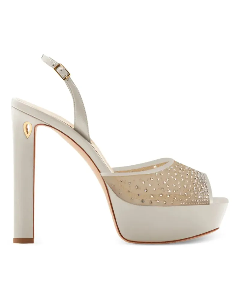 Jennifer Chamandi Antonio Sandalen mit Kristallen - Nude Nude