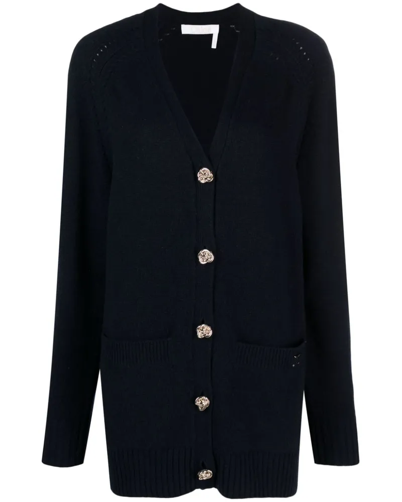 Chloé Geknöpfter Cardigan - Blau Blau