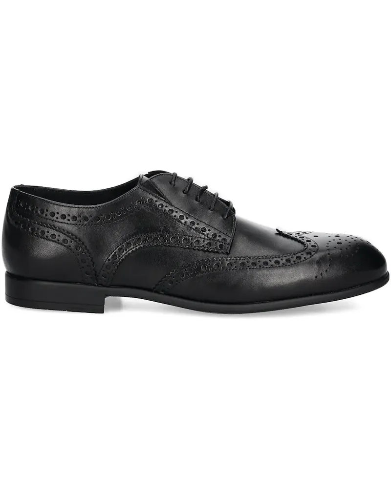 Baldinini Perforierte Oxford-Schuhe - Schwarz Schwarz