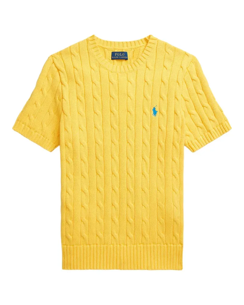 Ralph Lauren cable-knit short-sleeved sweater - Gelb Gelb