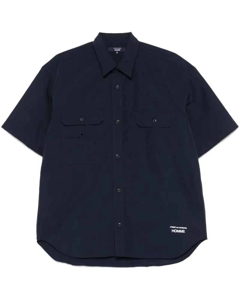 Comme des Garçons Hemd mit Logo-Stickerei - Blau Blau