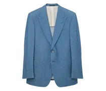 button single-breasted blazer - Blau