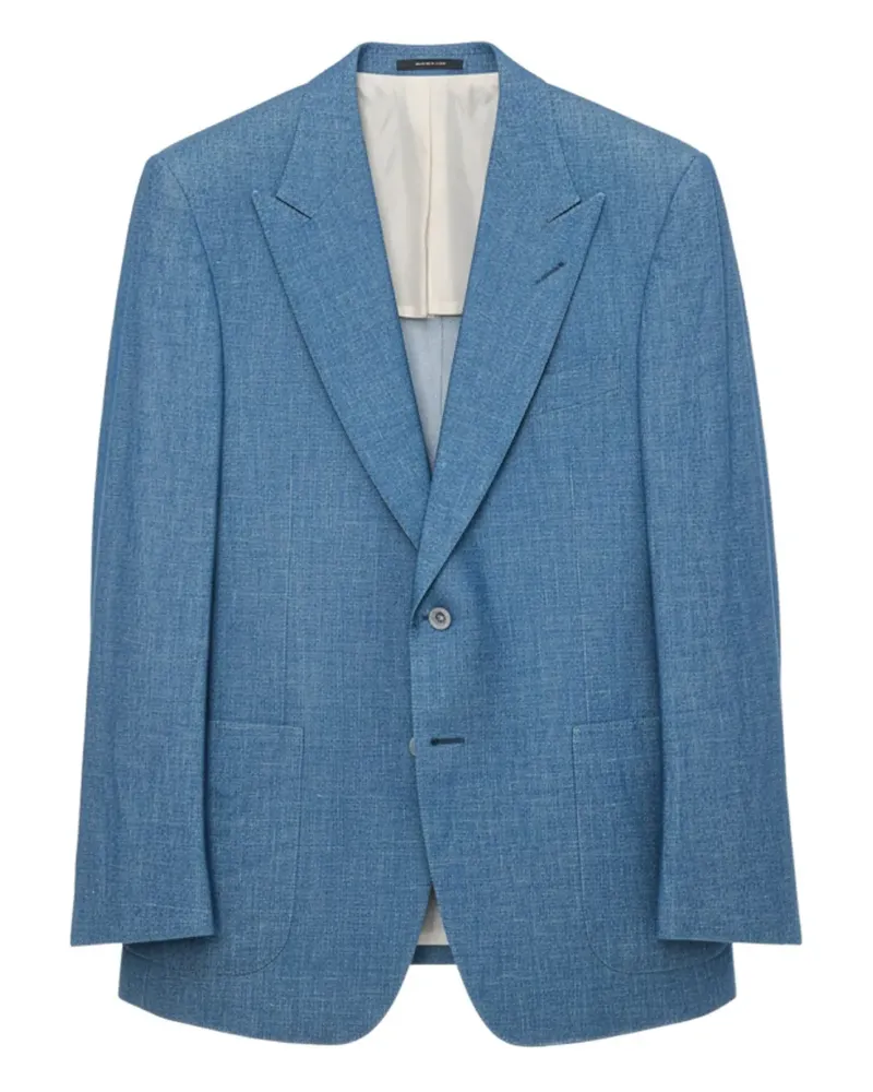 Tom Ford button single-breasted blazer - Blau Blau