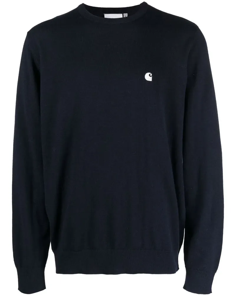 Carhartt WIP Sweatshirt mit Logo-Print - Blau Blau