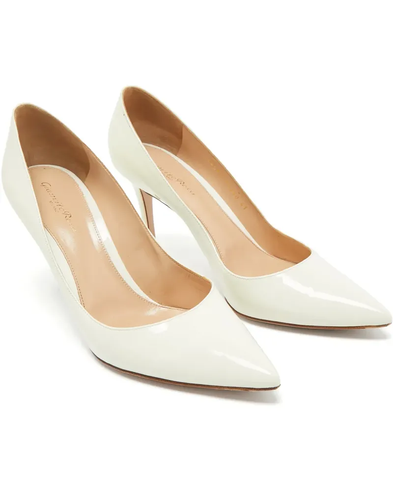 Gianvito Rossi Pumps mit spitzer Kappe - Weiß Weiß