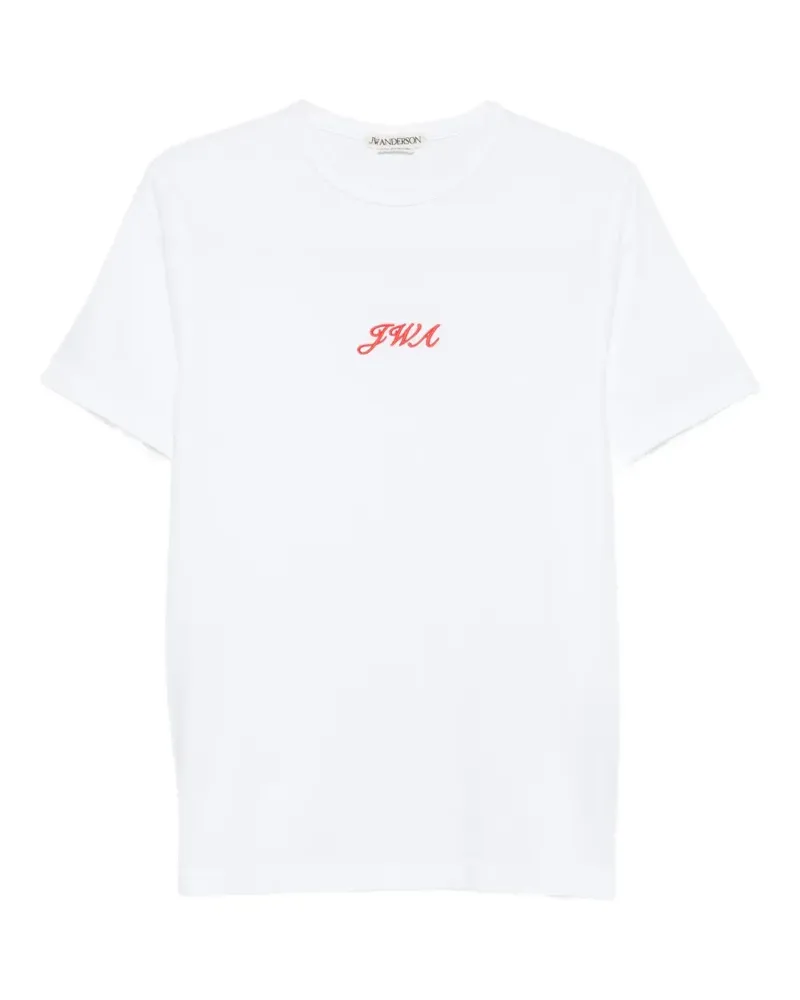 J.W.Anderson T-Shirt mit Logo-Stickerei - Weiß Weiß