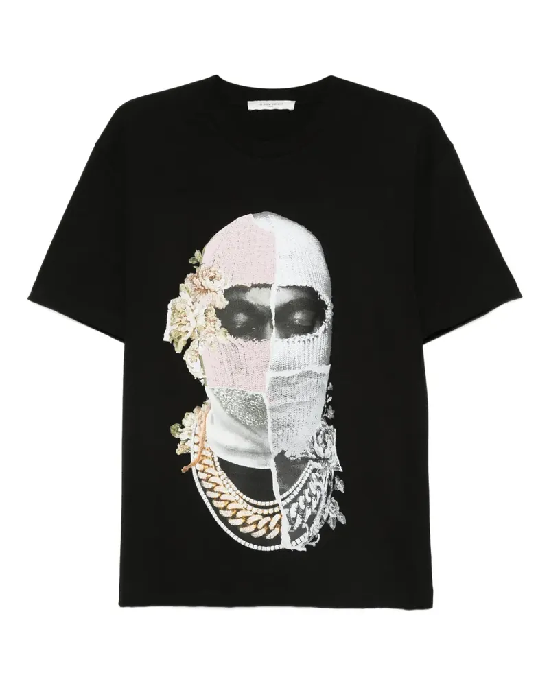 IH NOM UH NIT T-Shirt mit Masken-Print - Schwarz Schwarz