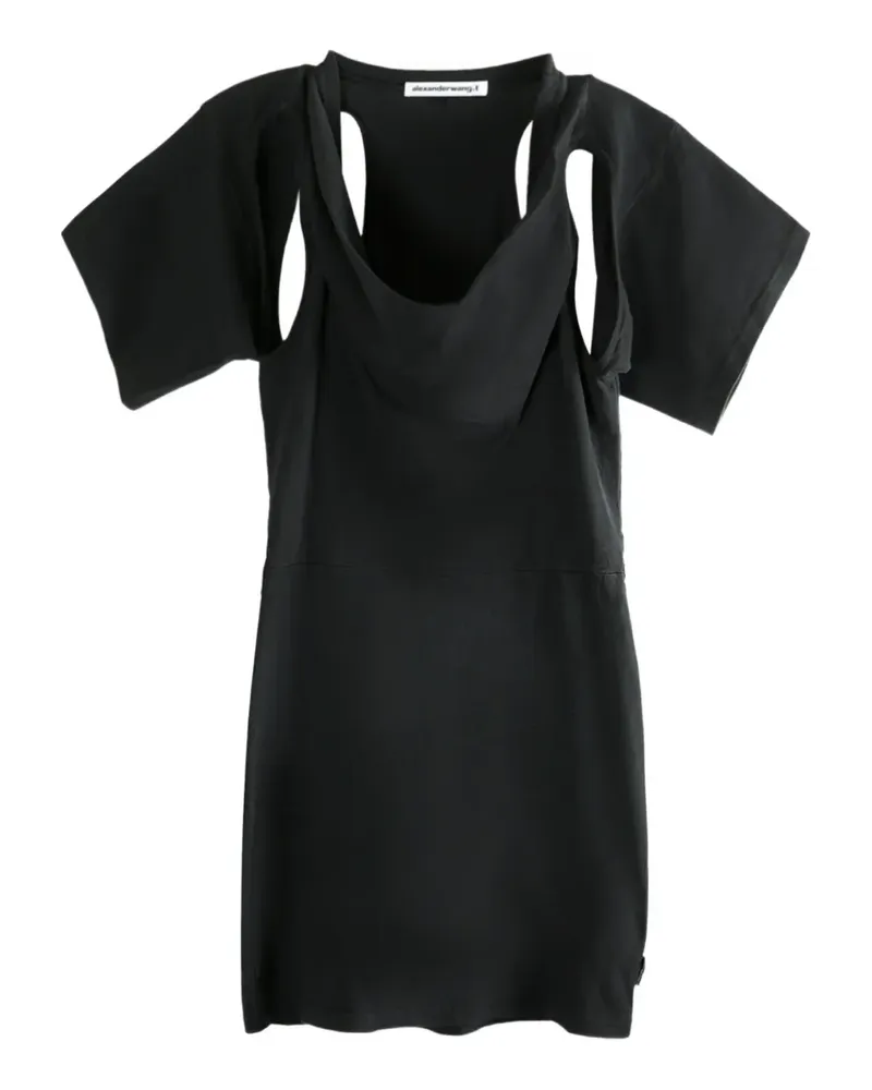 Alexander Wang Drapiertes Kleid - Schwarz Schwarz
