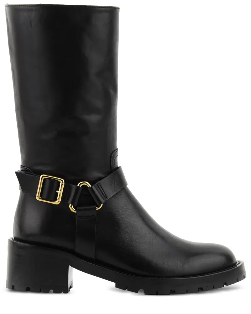 Paul Warmer Stiefel mit Schnalle - Schwarz Schwarz