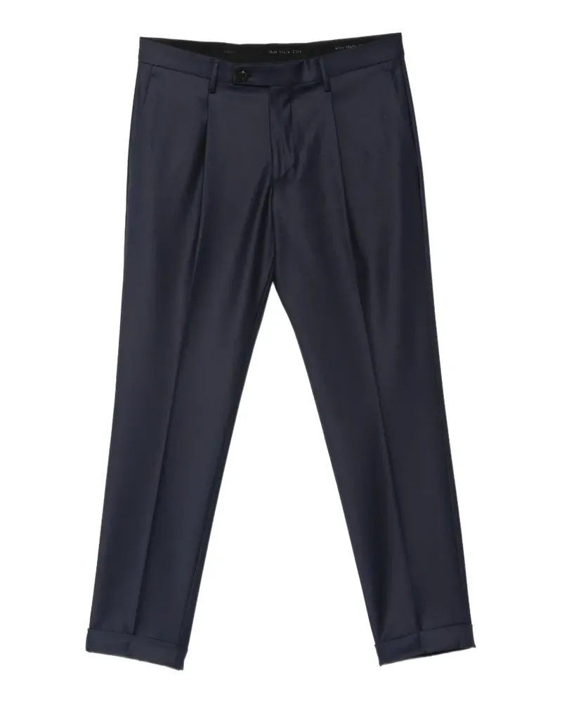 MICHAEL COAL Frederick Bundfaltenhose mit Umschlag - Blau Blau