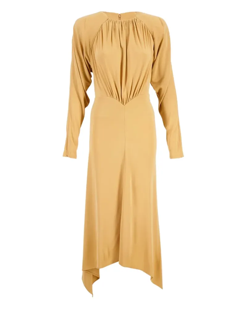 Stella McCartney long-sleeve crepe dress - Gelb Gelb