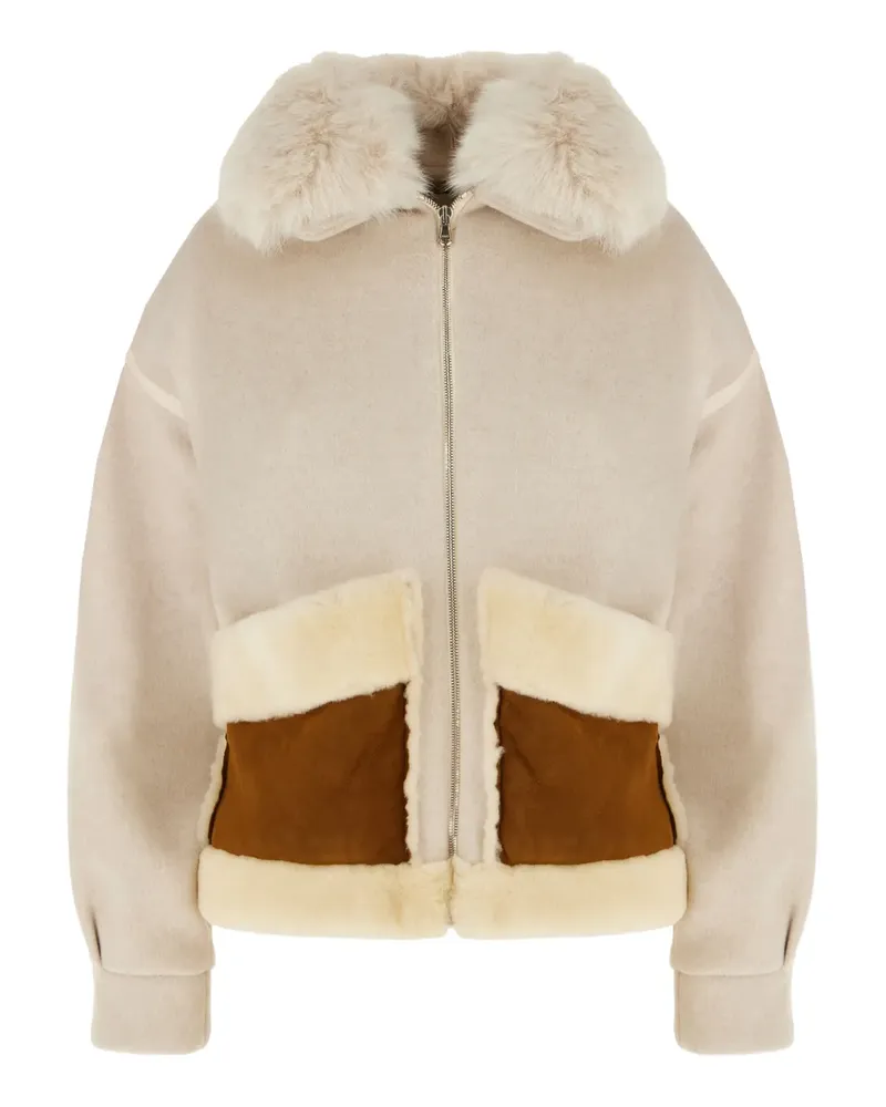 AVA ADORE Jacke aus Faux Fur - Nude Nude