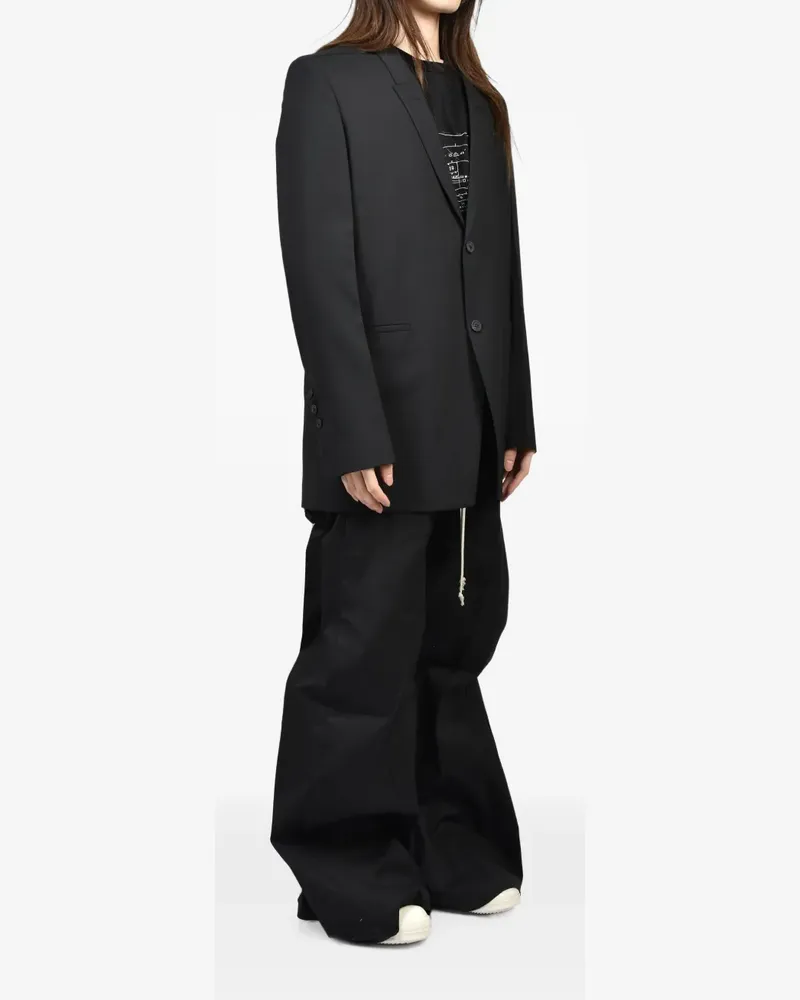 Rick Owens Concordian Sakko aus Wolle - Schwarz Schwarz