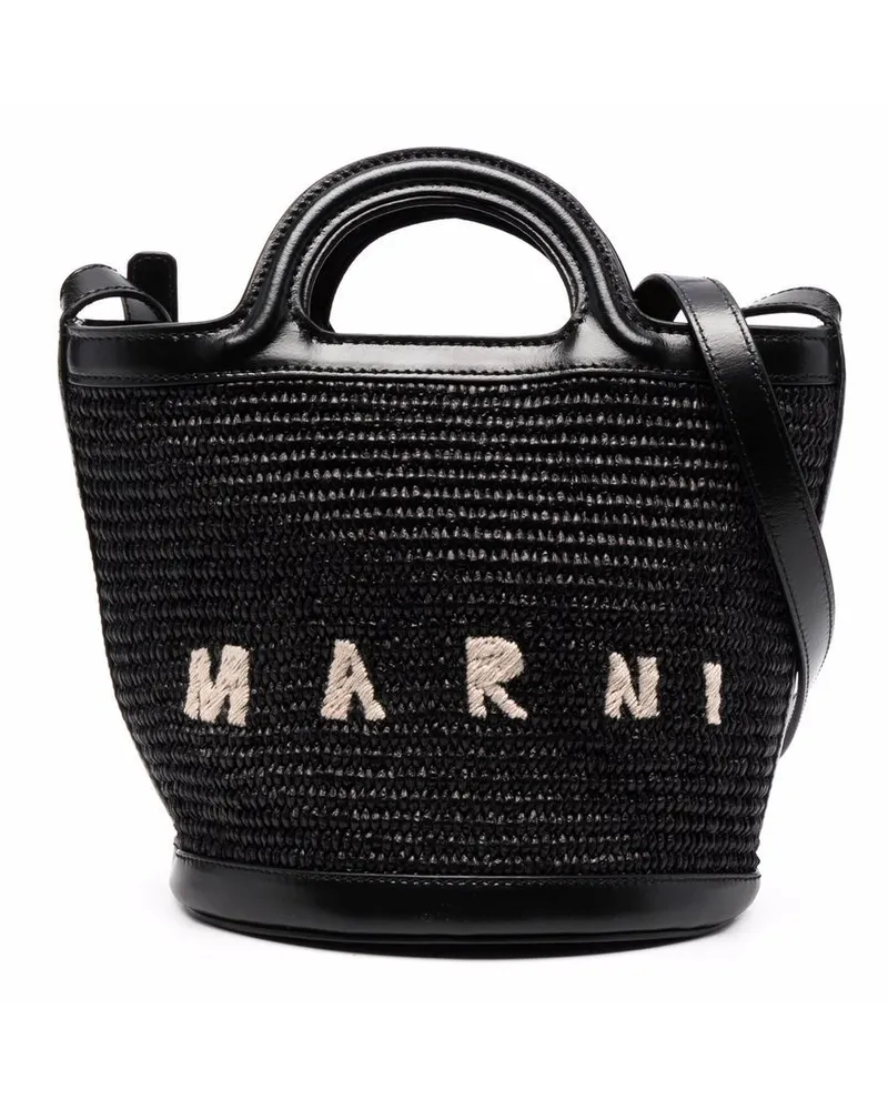 Marni Kleine Tropicalia Beuteltasche - Schwarz Schwarz