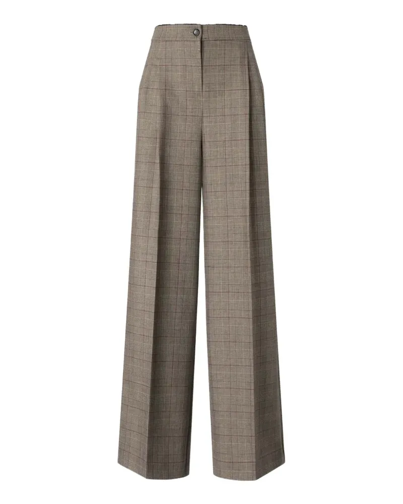 Pinko Plumeria checked straight-leg trousers - Braun Braun