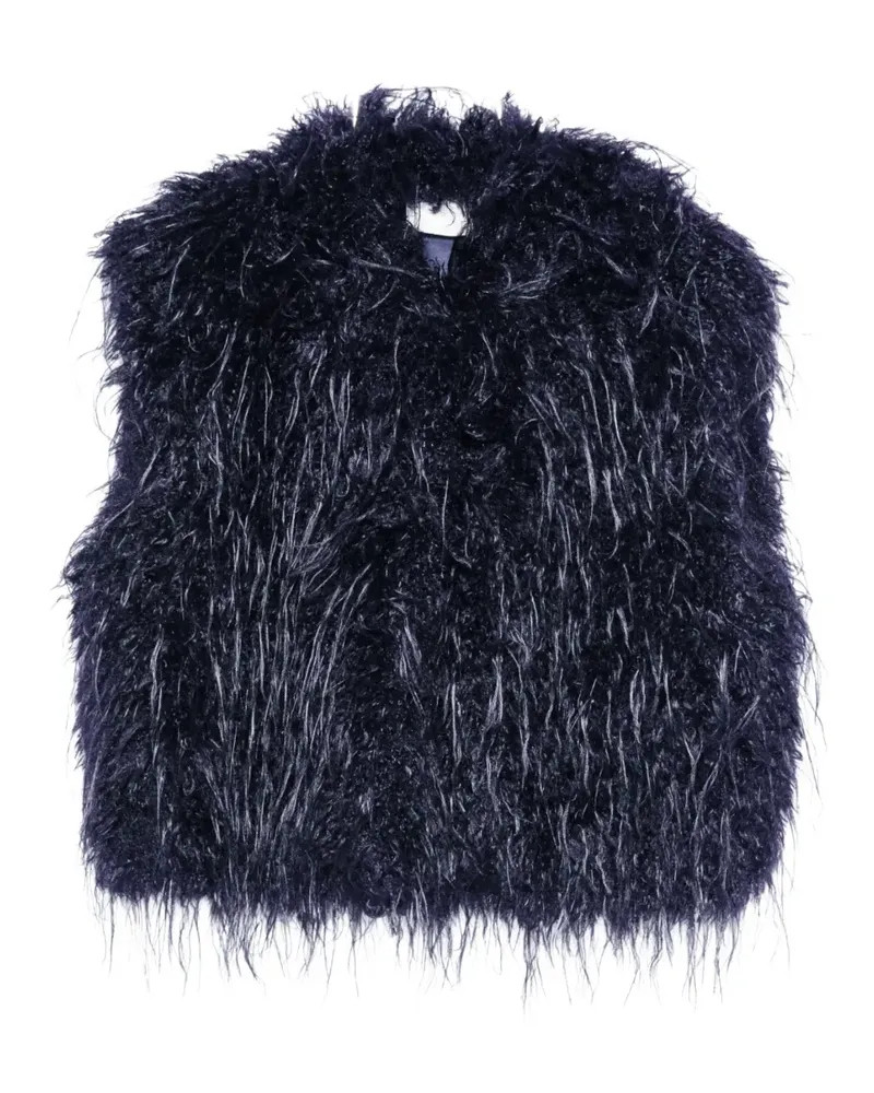 forte_forte Blaue Weste - Schwarz Schwarz