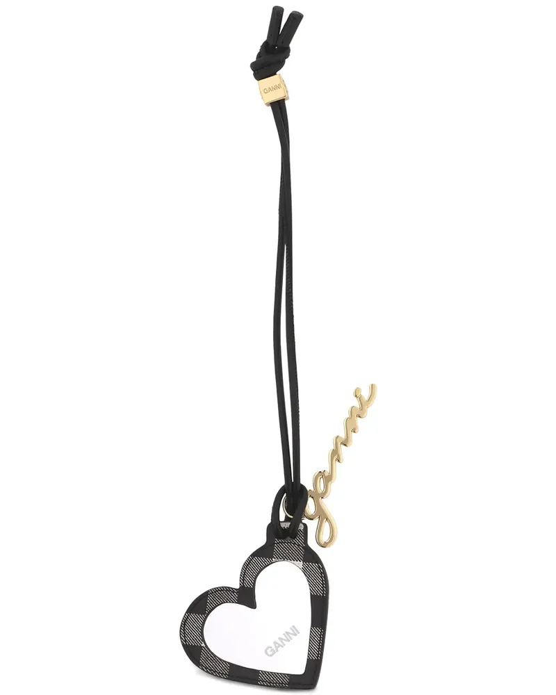 Ganni Bou Heart Spiegel - Schwarz Schwarz