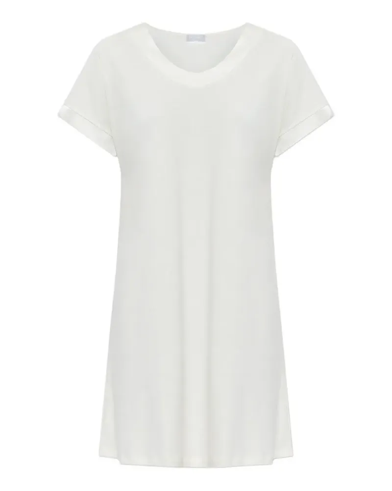 Hanro Anilla short-sleeve nightdress - Nude Nude