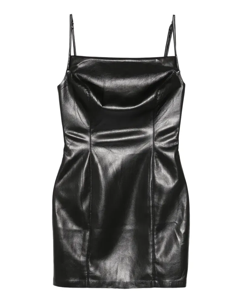 Nanushka Kleid mit eckigem Ausschnitt - Schwarz Schwarz