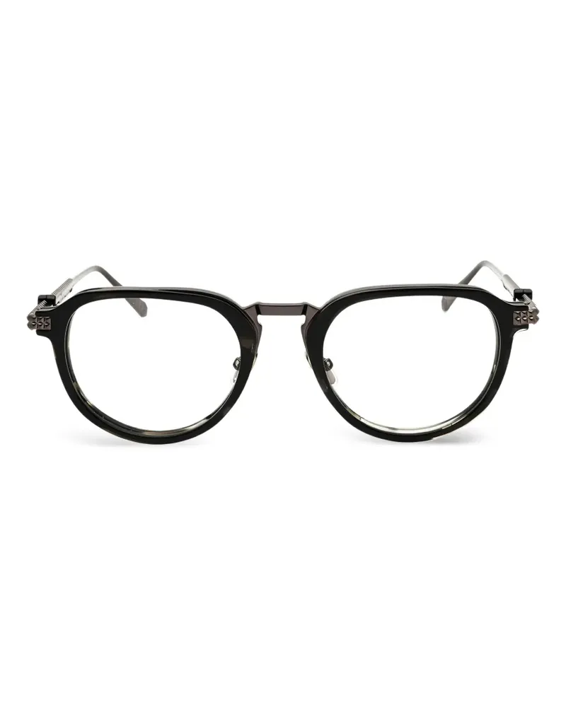 Philipp Plein Brille mit geometrischem Gestell - Schwarz Schwarz