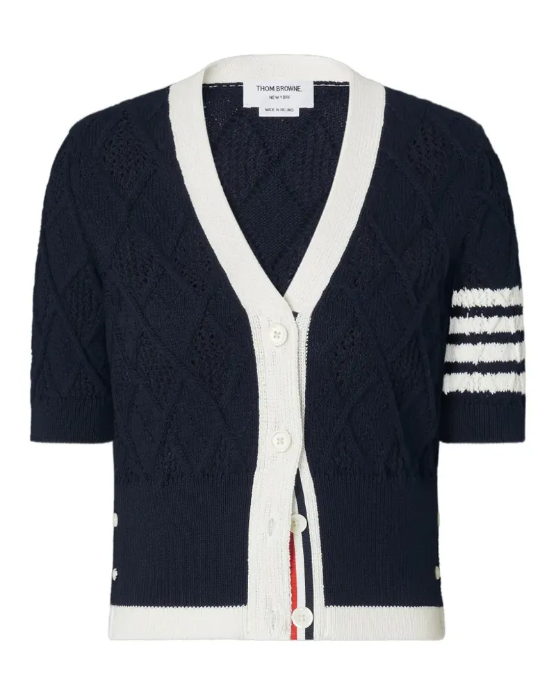 Thom Browne Cardigan mit Argyle-Muster - Blau Blau