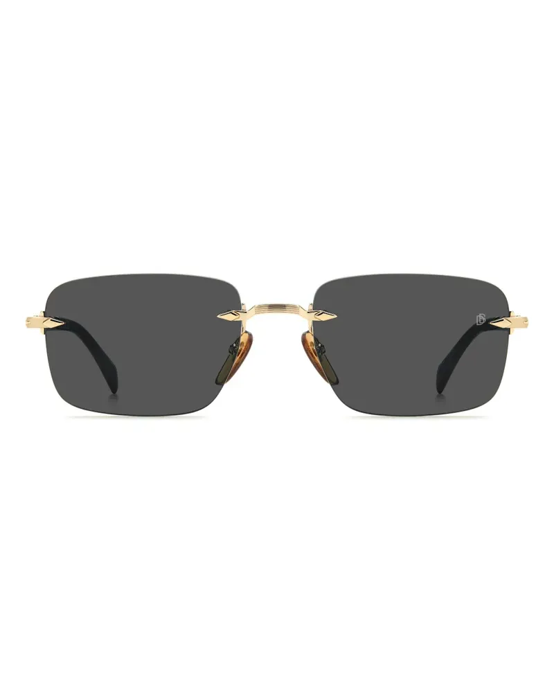 EYEWEAR by DAVID BECKHAM Sonnenbrille mit eckigem Gestell - Gold Gold