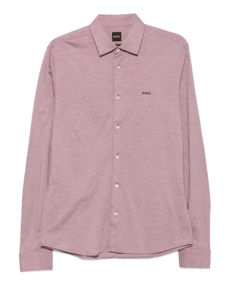 HUGO BOSS Hemd mit Logo-Stickerei - Rot Rot