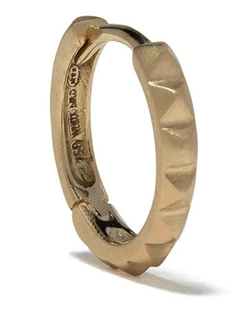 WHITE BIRD 18kt 'Uta' Gelbgoldcreole Gold