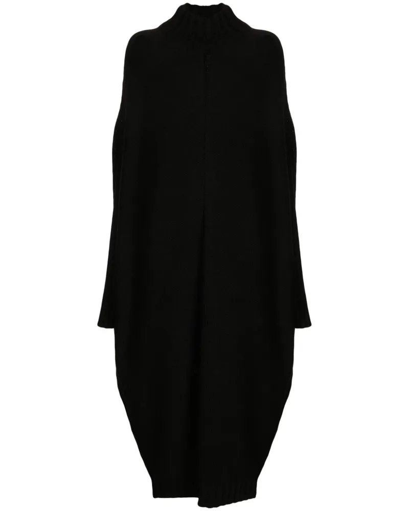forme d'expression Midikleid mit Stehkragen - Schwarz Schwarz