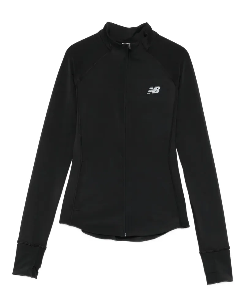 New Balance Sweatshirt mit Reißverschluss - Schwarz Schwarz
