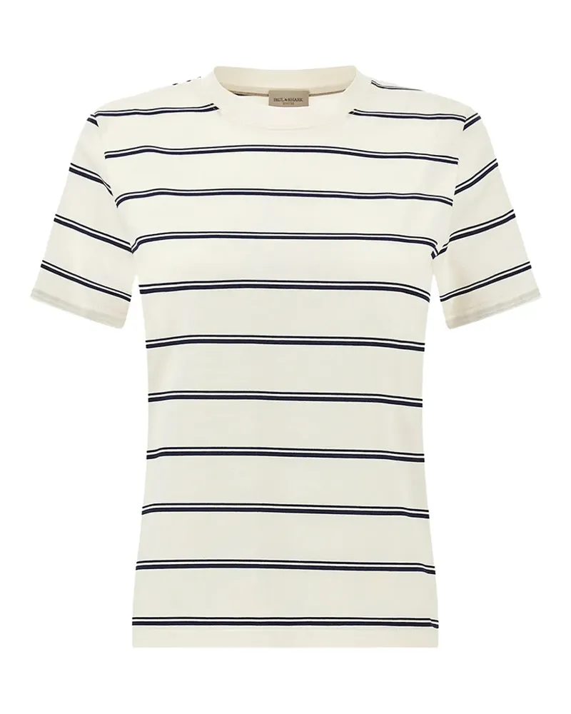 Paul & Shark striped cotton t-shirt - Nude Nude